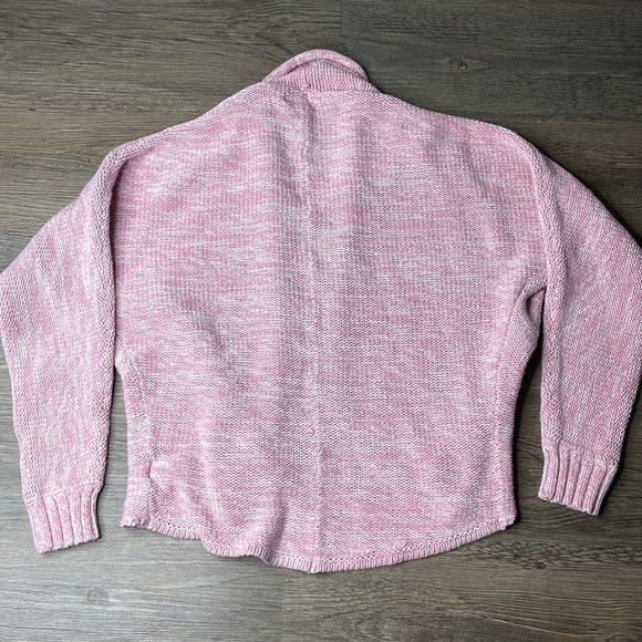 Old Navy Girls Pink and White Open Front Cardigan Wrap, size Med-Large - Picture 6 of 6